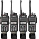 Kirisun DP480 Digital Two-Way Radio Quad Pack