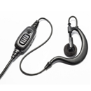 D-Shaped Earpiece with Inline PTT | Two-Way Radio Accessory