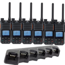 Hytera BP565 Digital Two-Way Radio Six-Pack | UHF/VHF