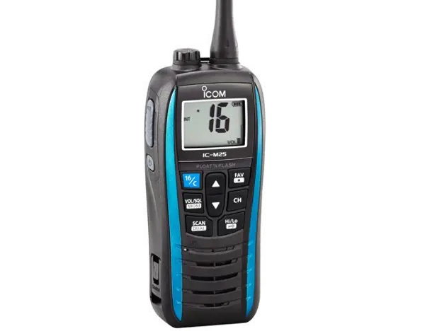 Icom IC-M25 EURO Marine VHF Buoyant Radio - Blue