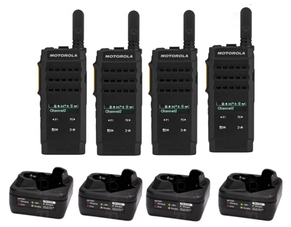 Motorola SL2600 Digital Two-Way Radio Quad Pack