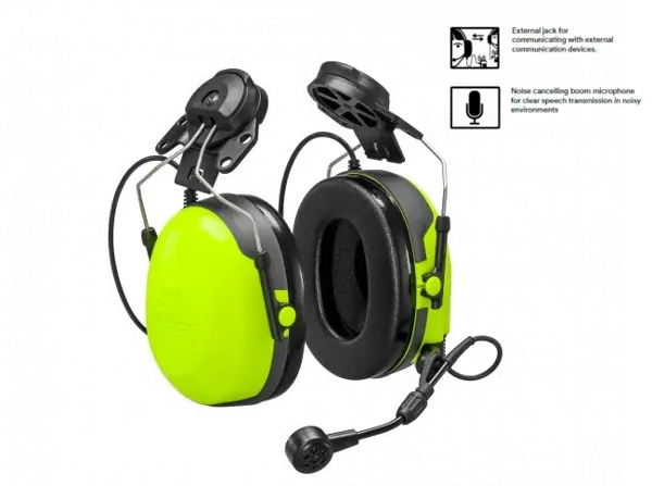 3M PELTOR CH-3 FLX2 Helmet Attached Headset with Built-In PTT