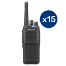 Kenwood NX-1300DE3 15-Pack | UHF Digital Radios for Schools