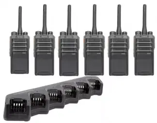 Hytera PD405 Digital Two-Way Radio Six Pack
