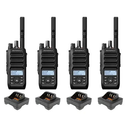 Motorola R5 LKP Digital Two-Way Radio Quad Pack