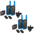 Motorola TLKR T62 Walkie Talkie Quad Pack | licence-Free