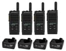 Motorola SL2600 Quad Pack | Slim Digital Two-Way Radios