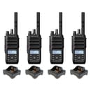 Motorola R5 LKP Digital Two-Way Radio Quad Pack | 4-Way Bundle