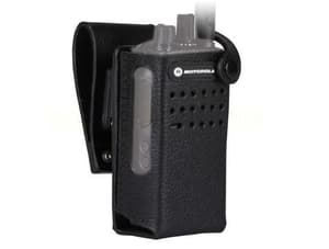 Motorola PMLN5866A Hard Leather Carry Case | Swivel Belt Loop