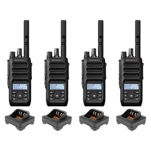 Motorola R5 LKP Digital Two-Way Radio Quad Pack | 4-Way Bundle