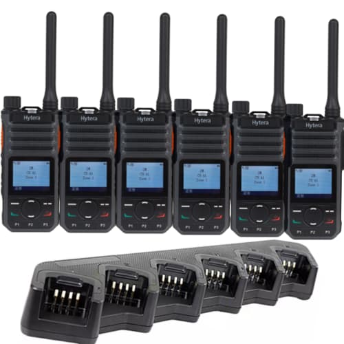 Hytera BP565 Digital Two-Way Radio Six-Pack