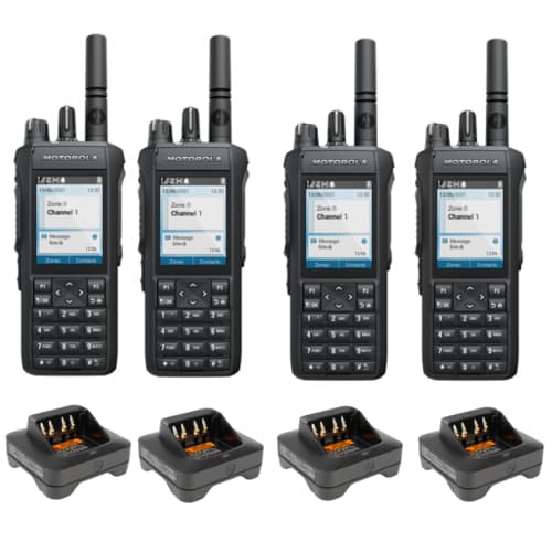 Motorola R7 FKP Premium Digital Two-Way Radio - Quad Pack