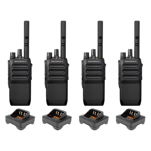 Motorola R5 NKP Digital Two-Way Radio - Quad Pack