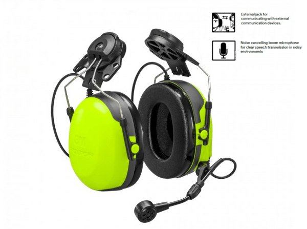 3M PELTOR CH-3 FLX2 Helmet Attached Headset with Built-In PTT