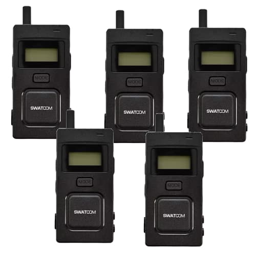Swatcom Multicom Wireless Handsfree Communication Kit - Five Pack