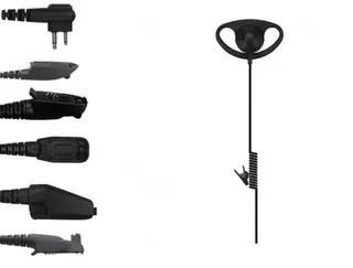 D-Shaped Listen-Only Earpiece | Multi-Brand Compatible
