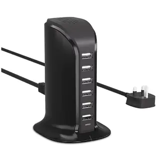 6-Way Multi USB Charger for Motorola TLKR T92