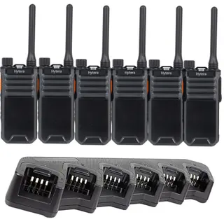 Hytera BP515 Digital Two-Way Radio Six-Pack
