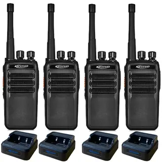Kirisun DP405 Digital Two-Way Radio Quad Pack