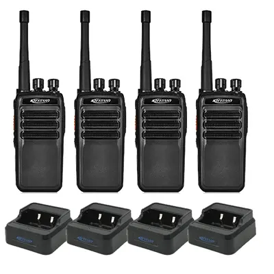 Kirisun DP405S Digital PMR446 Radio Quad Pack | Licence-Free