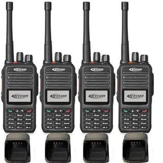 Kirisun DP480 Digital Two-Way Radio Quad Pack