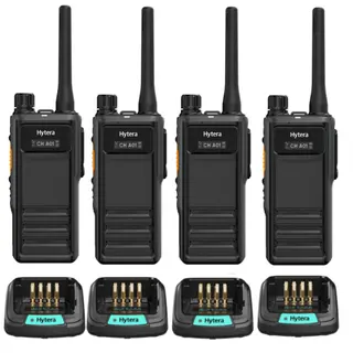 Hytera HP605 Digital Two-Way Radio Quad Pack | IP67