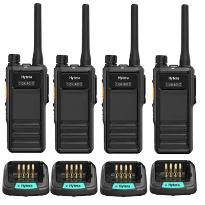 Hytera HP605 Digital Two-Way Radio Quad Pack | IP67