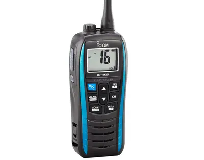 Icom IC-M25 EURO Marine VHF Buoyant Radio - Blue