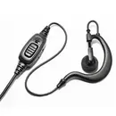 D-Shaped Earpiece with Inline PTT | Two-Way Radio Accessory