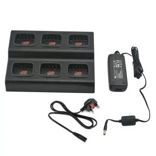 Kirisun DP485 & DP480 6-Way Multi-Charger (UK)