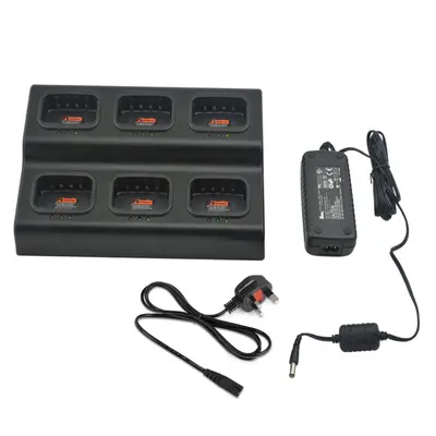 Kirisun DP485 & DP480 6-Way Multi-Charger (UK)