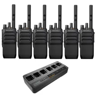 Motorola R5 NKP Digital Radio Six Pack | 32Hr Battery