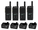 Motorola SL2600 Quad Pack | Slim Digital Two-Way Radios