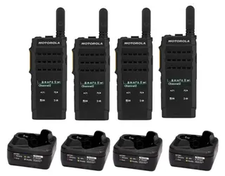 Motorola SL2600 Quad Pack | Slim Digital Two-Way Radios