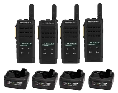 Motorola SL2600 Quad Pack | Slim Digital Two-Way Radios