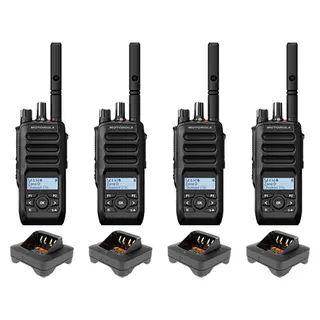 Motorola R5 LKP Digital Two-Way Radio Quad Pack | 4-Way Bundle