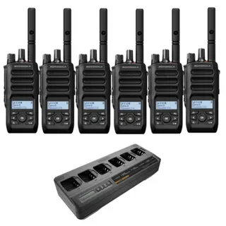 Motorola R5 LKP Digital Radio Six-Pack Bundle