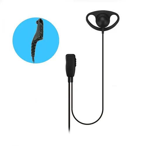 D-Shaped Earpiece for Motorola DP4400e & DP4401e