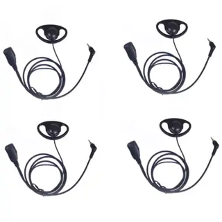 4-Pack D-Shape Earpieces for Motorola T82, T62 & XT180
