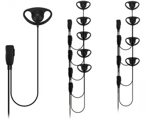 10-Pack D-Shape Earpieces for Motorola XT420, XT460 & R2