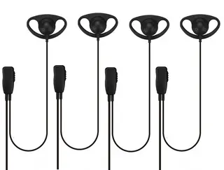 Quad Pack D-Shape Earpieces for Motorola XT420 & DP1400