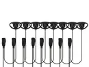 8-Pack D-Shape Earpieces for Motorola & Kirisun Radios